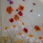 Poppy Field Handmade Glass Splash back